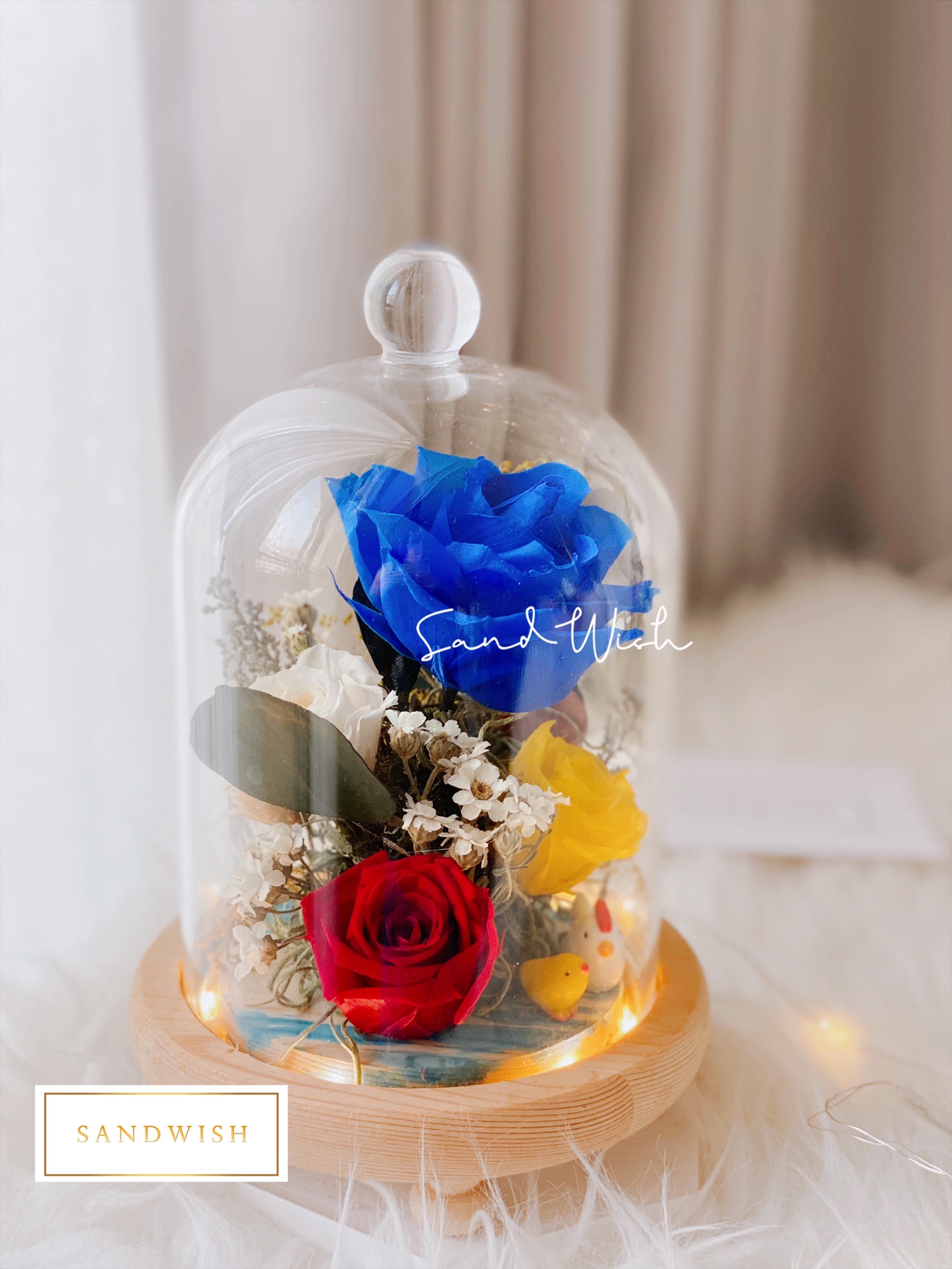 永生花玻璃夜燈-童話故事