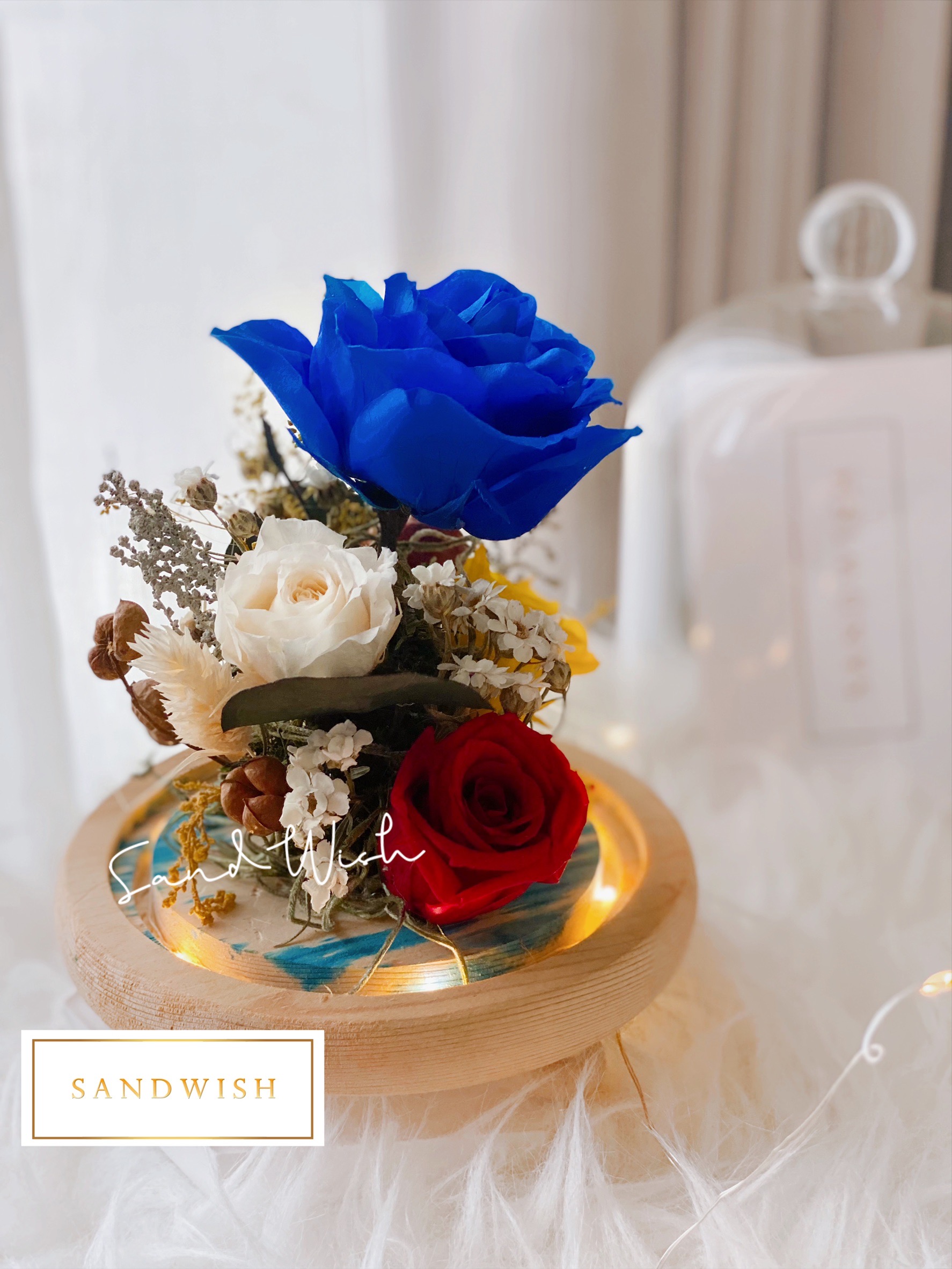 永生花玻璃夜燈-童話故事:圖片 2