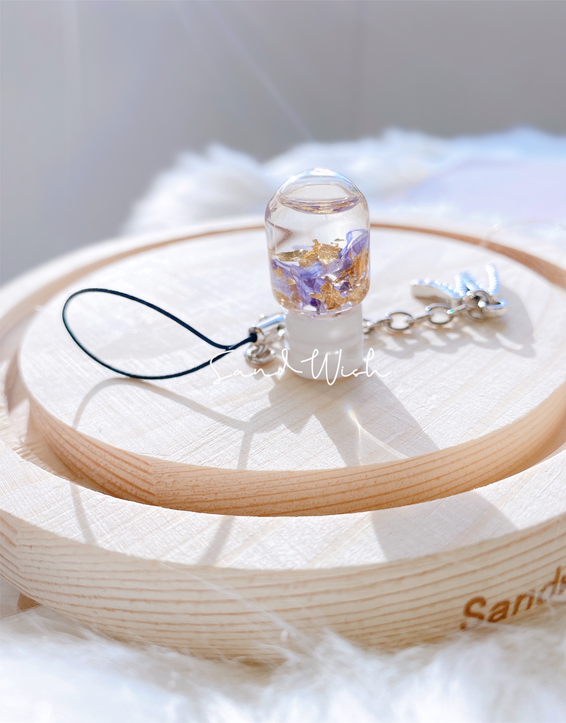 永生花浮游花吊飾-魅力紫:圖片 2