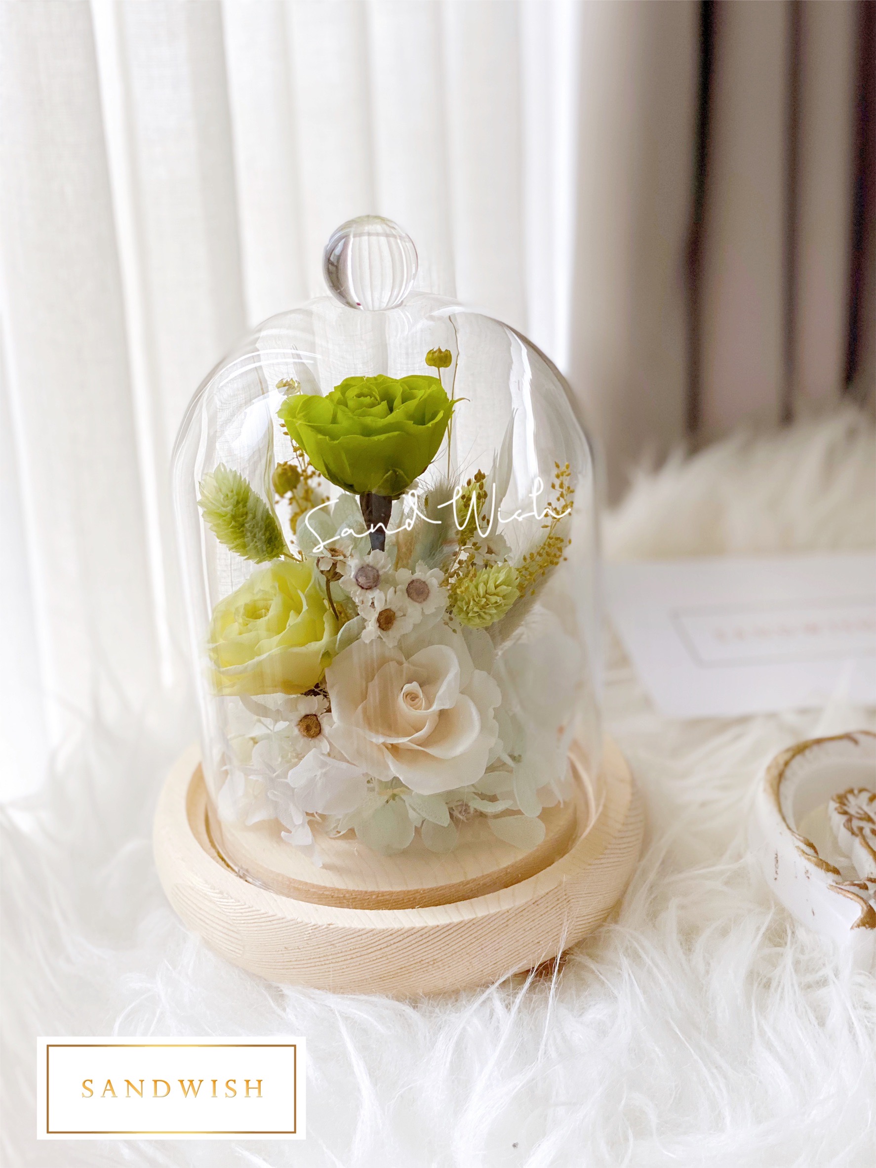 永生花玻璃夜燈-綠野仙蹤