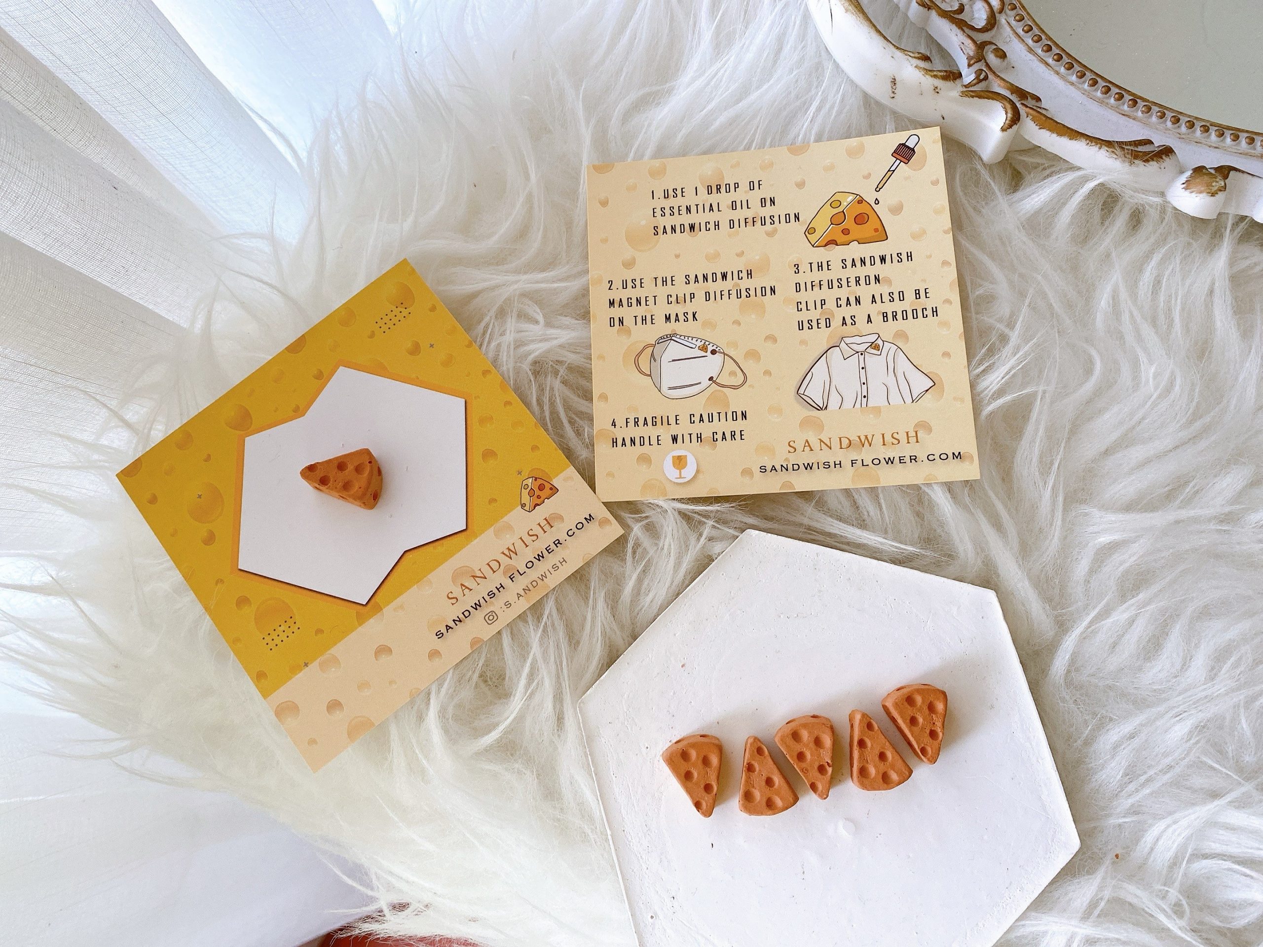 SANDWISH口罩擴香石-巧克力吃乳酪