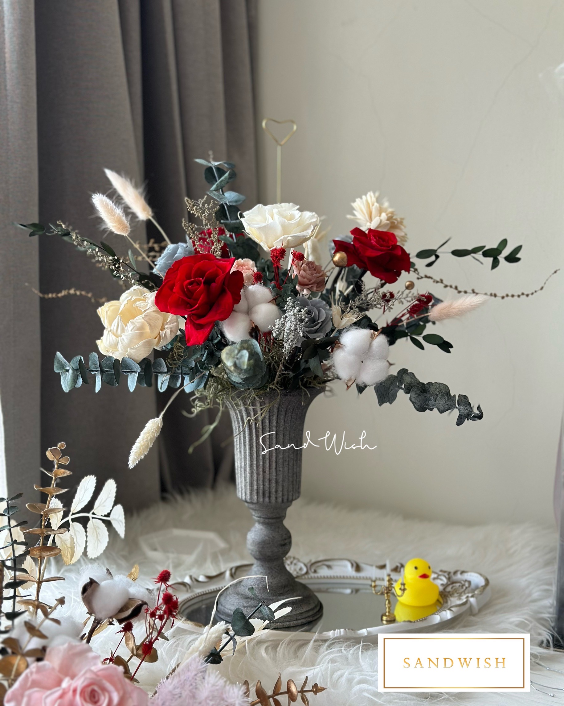 永生花盆花-古典城堡花園