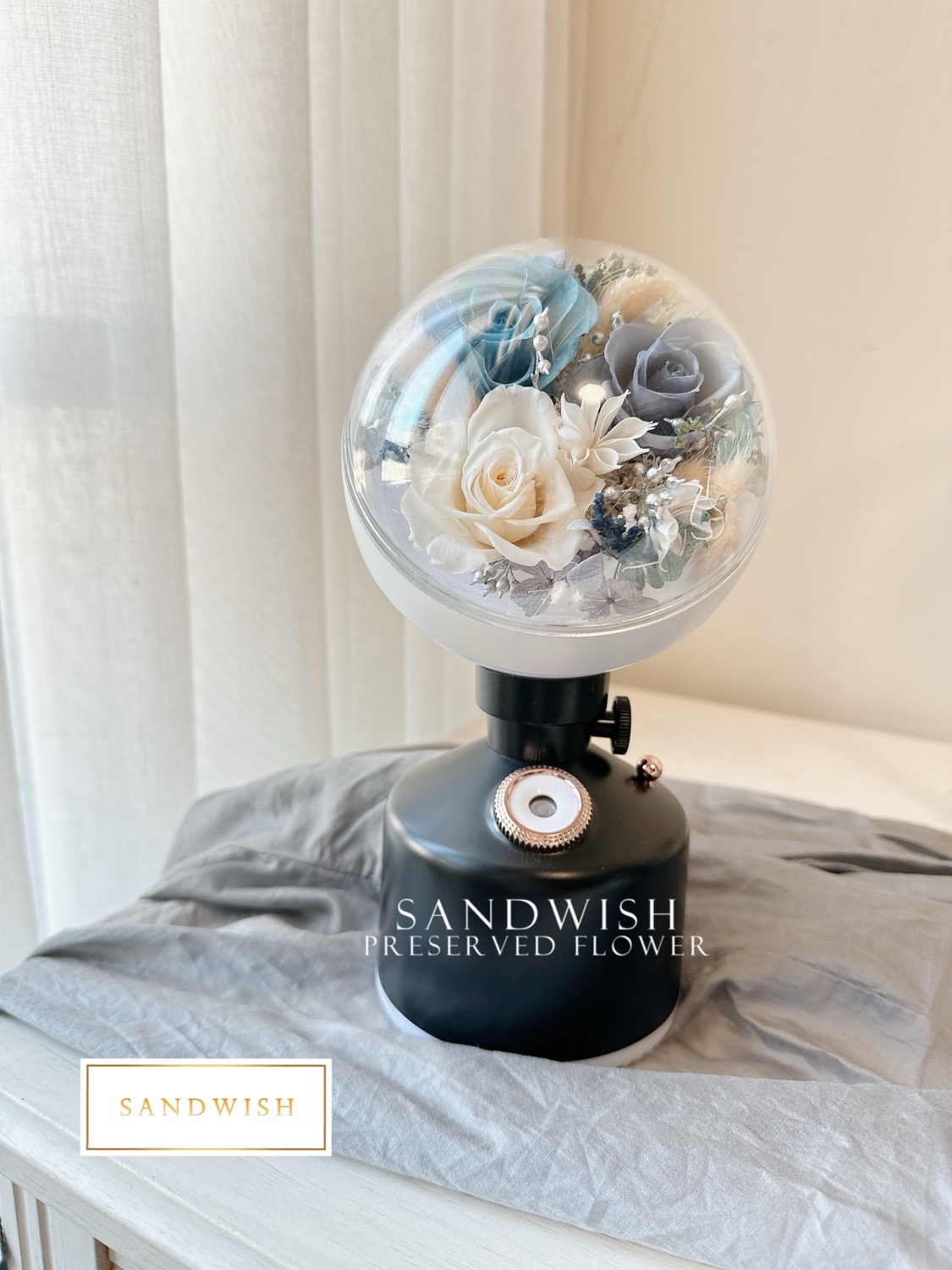 永生花水氧機加濕機-迷霧藍