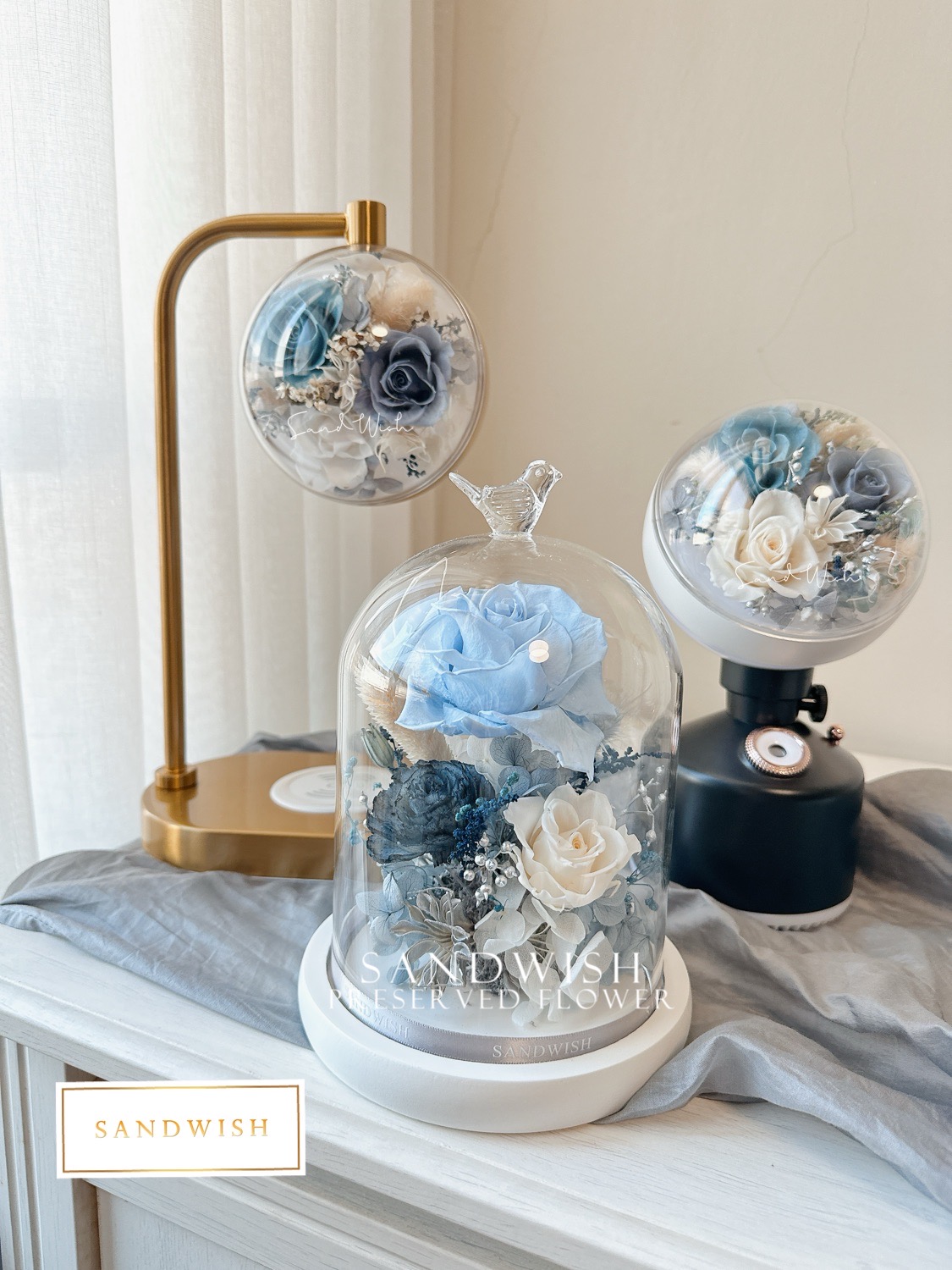 永生花水氧機加濕機-迷霧藍:圖片 2