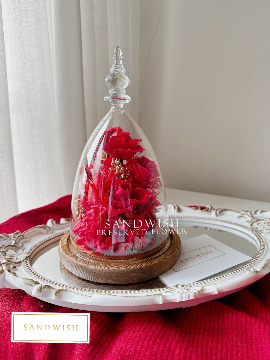 永生花玻璃-紅色系