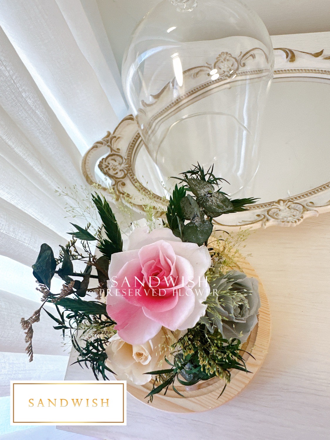 永生花罩鐘-靜謐:圖片 3