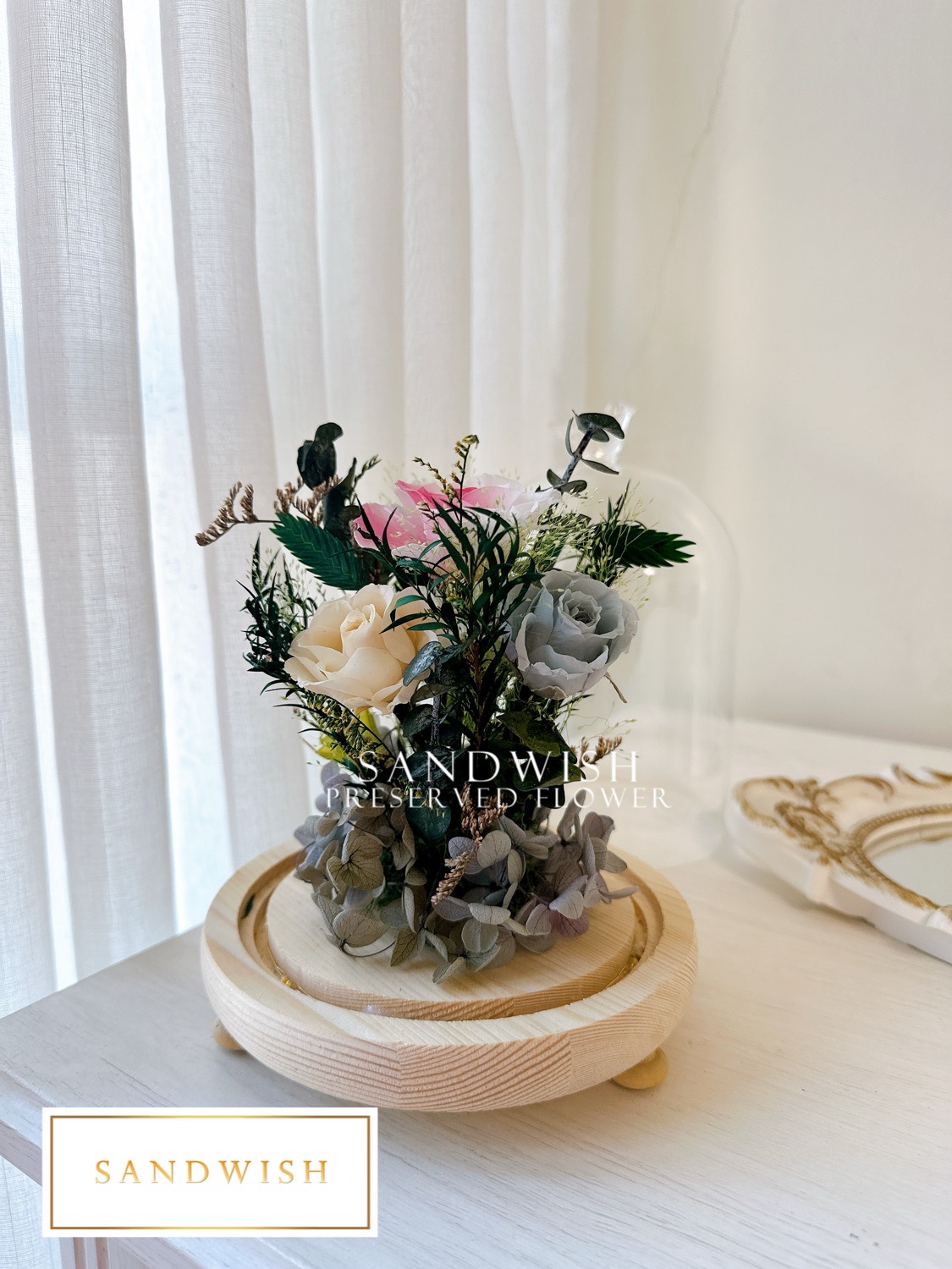 永生花罩鐘-靜謐:圖片 2